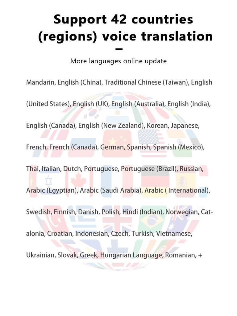 Lifa T4 Multi-Color Bluetooth Voice Translator