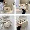 Hot Models Cute Lovely Women's Small Square Shoulder Bag Fashion Women's Crossbody Simple Women's Purse Handbag with Scarf