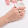 Unisex Titanium Steel Rotatable Matte Ring Stylish Couple Jewelry Fashion Accessory