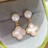 Fashion Four-leaf Clover Earrings for Women Exquisite Luxury Earrings