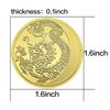 Russian zodiac the Year of the Loong commemorative coins, gold-plated commemorative medals, handicraft coins, Soviet Union foreign coins collection
