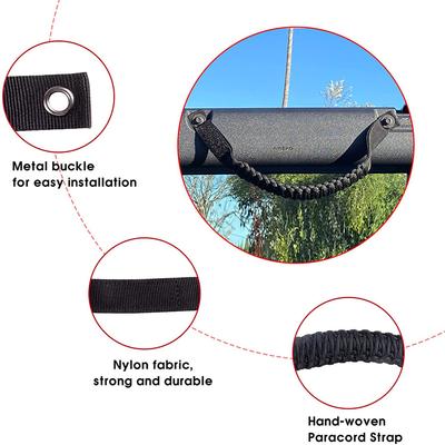 New 2PCS Roll Bar Grab Handles Paracord Weave Grip Handle For 2021 2022 Ford Bronco