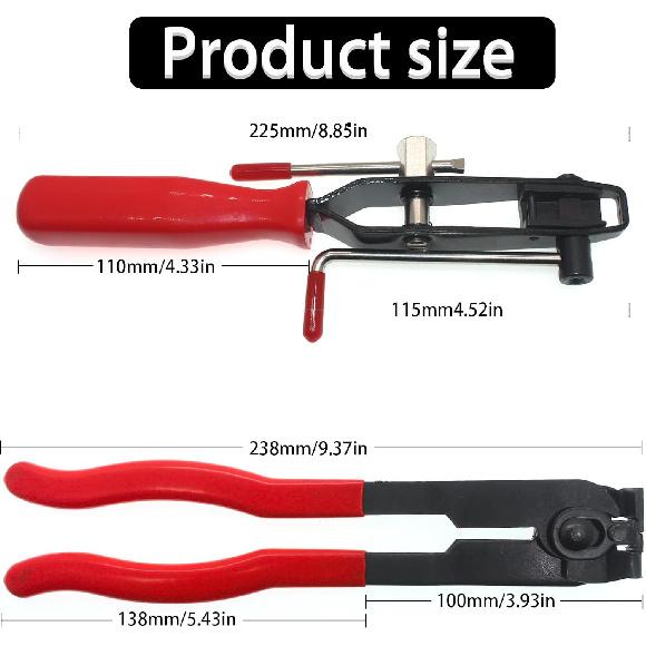 CV Axle Boot Clamp Pliers UTV ATV CV Joint Axle Boot Clamp Pliers Tool Kit With CV Boot Band Pliers And 20pcs Crimp Bands Ear For UTV ATV Most Car
