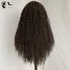 African long curly hair high temperature silk front lace wig headgear 13 * 4 pixie curly lace wigs