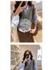 Women's Coffee-Colored Retro Corduroy Skirt - French Autumn/Winter 2025 Design