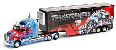 Le dernier chevalier 2017 Jada Toys Metals Scale Diecast Vehicle Optimus Prime avec remorque TRANSFORMERS FILM 5 LE DERNIER CHEVALIER JADA TOYS METALS DIE CAST