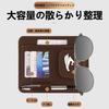 InnoWave Sun Visor Compatible with Toyota Car Storage with Glasses Black Pocket, Harrier, Multi-Function Clip,