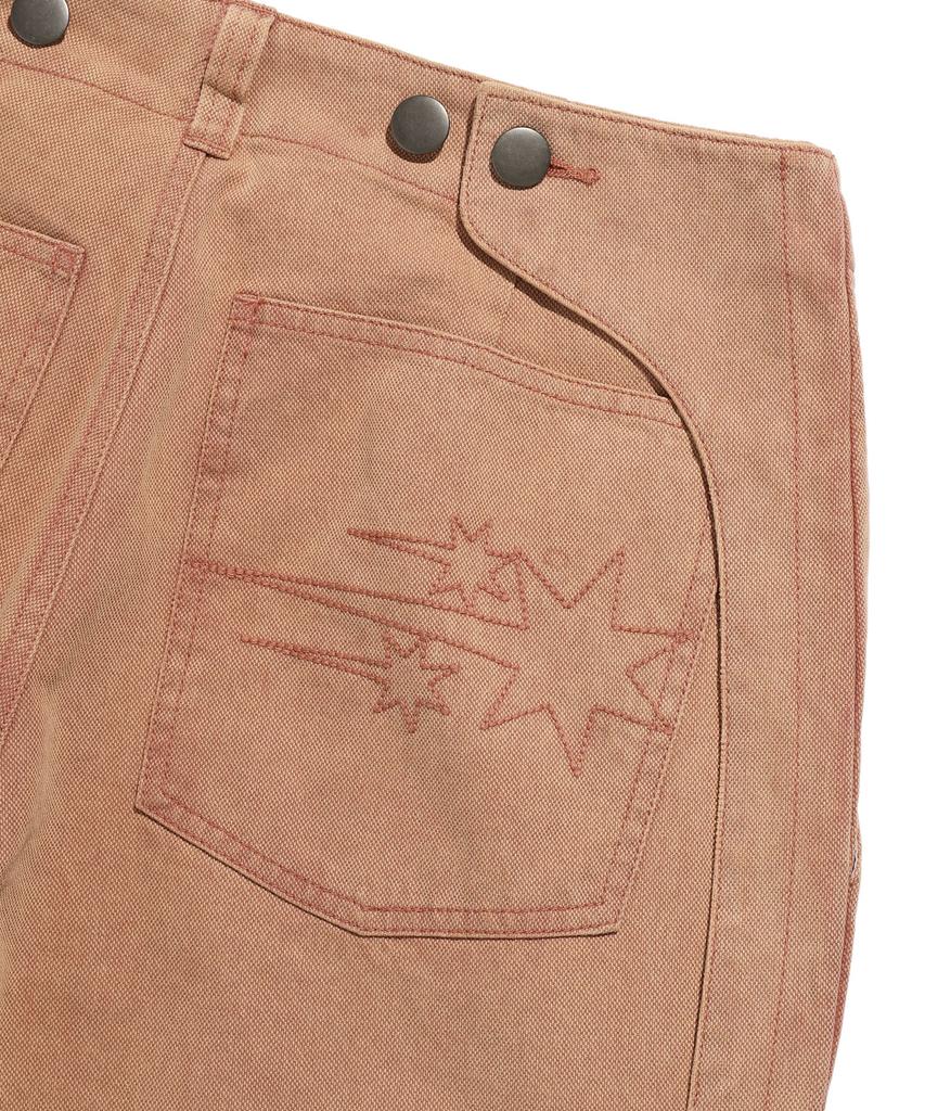 NICEGHOSTCLUB Cotton Dyed Biker Pants_Brick(Ng2Dfud103A)
