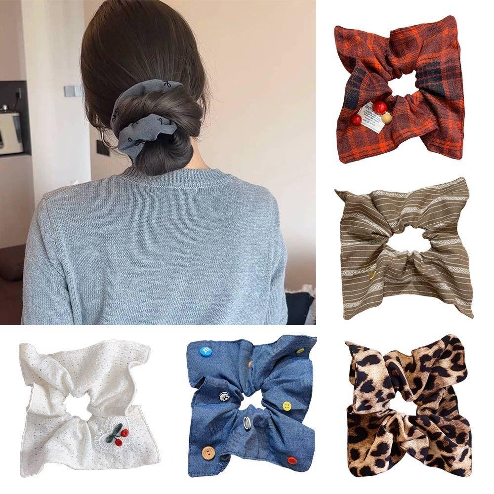 

Large Headstring Cloth Hair Rope New Square Hair Ties Women Girl Style 2