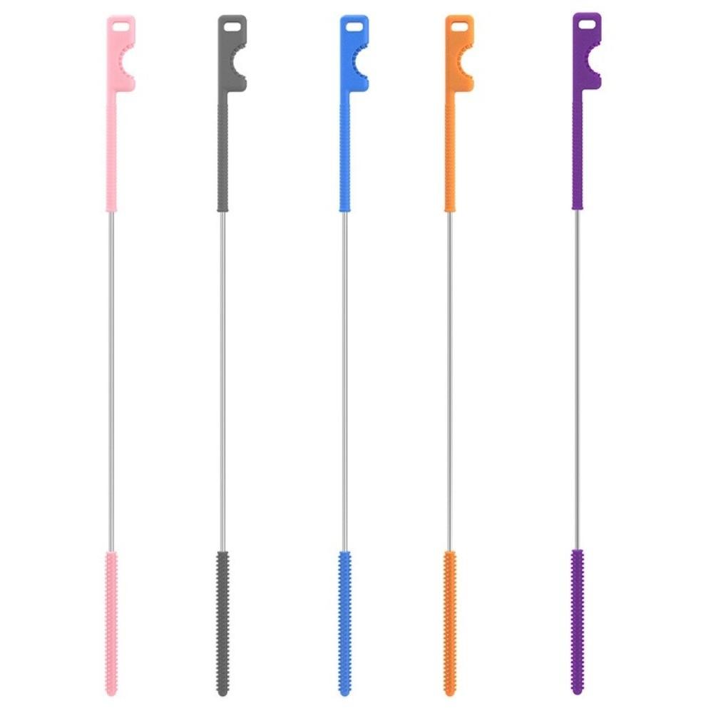 Dual-head Design Silicone Straw Brush 26cm Extended Version Bottle Brush  Feeding Bottle