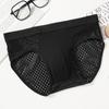 Men's Breifs Panties Boxers Male Hombre Breathable Mesh Ice Silk Men's Intimate Underpants Men Solid Color Underwear
