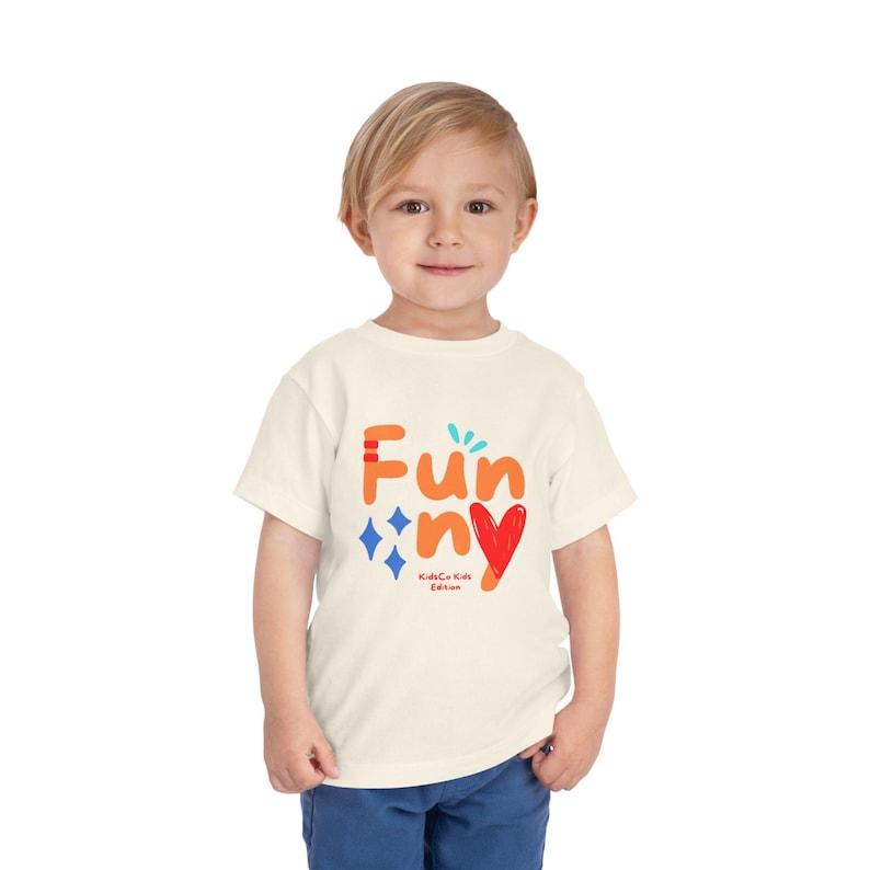 Funny Heart Toddler T-Shirt – Hand-Drawn Playful Cotton Tee 100