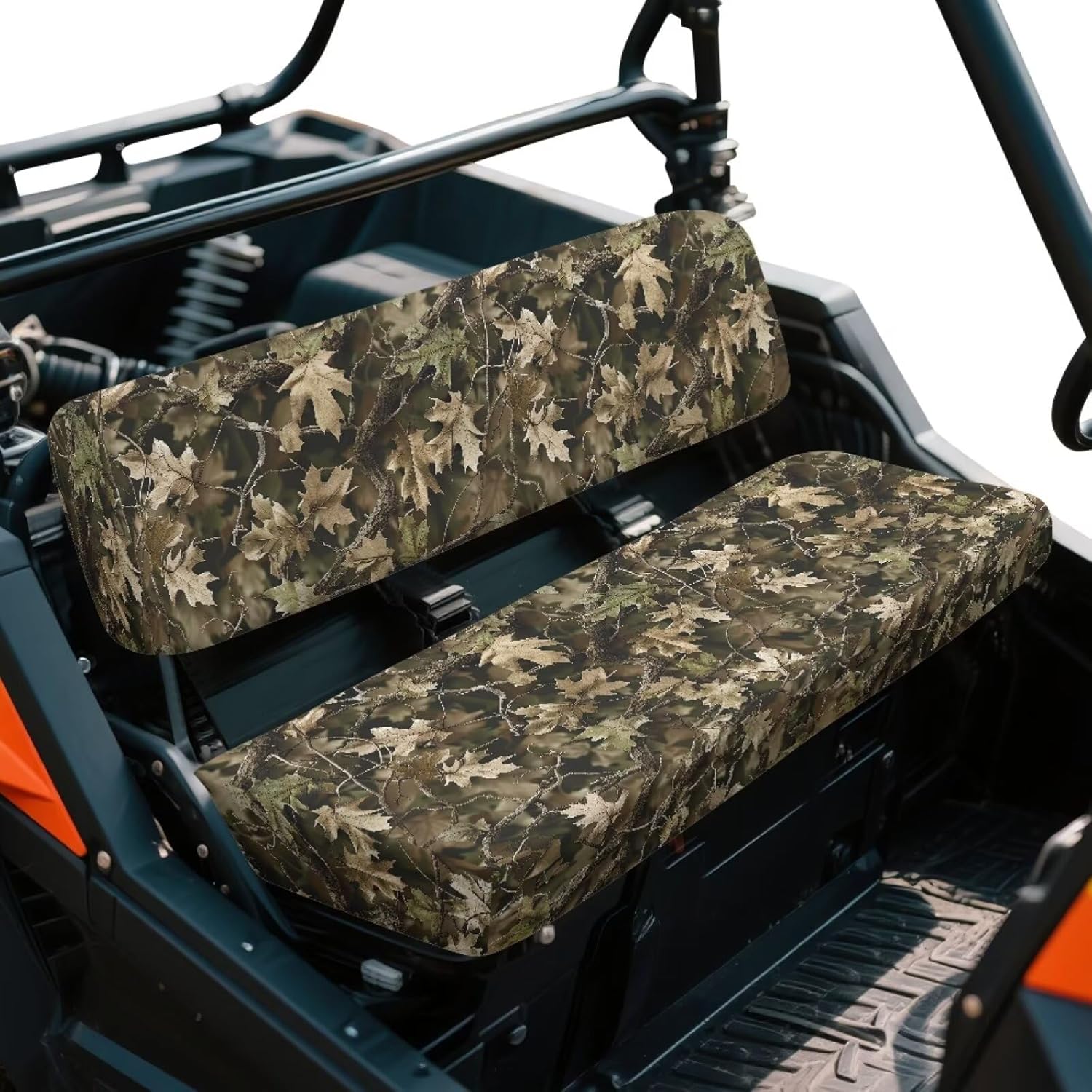 

Camo Hunting UTV Seat Covers Dustproof Comfortable UTV Front Bench Seat Cover Waterproof Compatible with Polaris Ranger 1000 2020-2025 Polaris Ranger Brown - Camo Oak Hunting