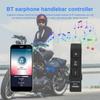 1x Wireless Bluetooth Motorcycle Bike Steering Wheel Media Remote Control Button