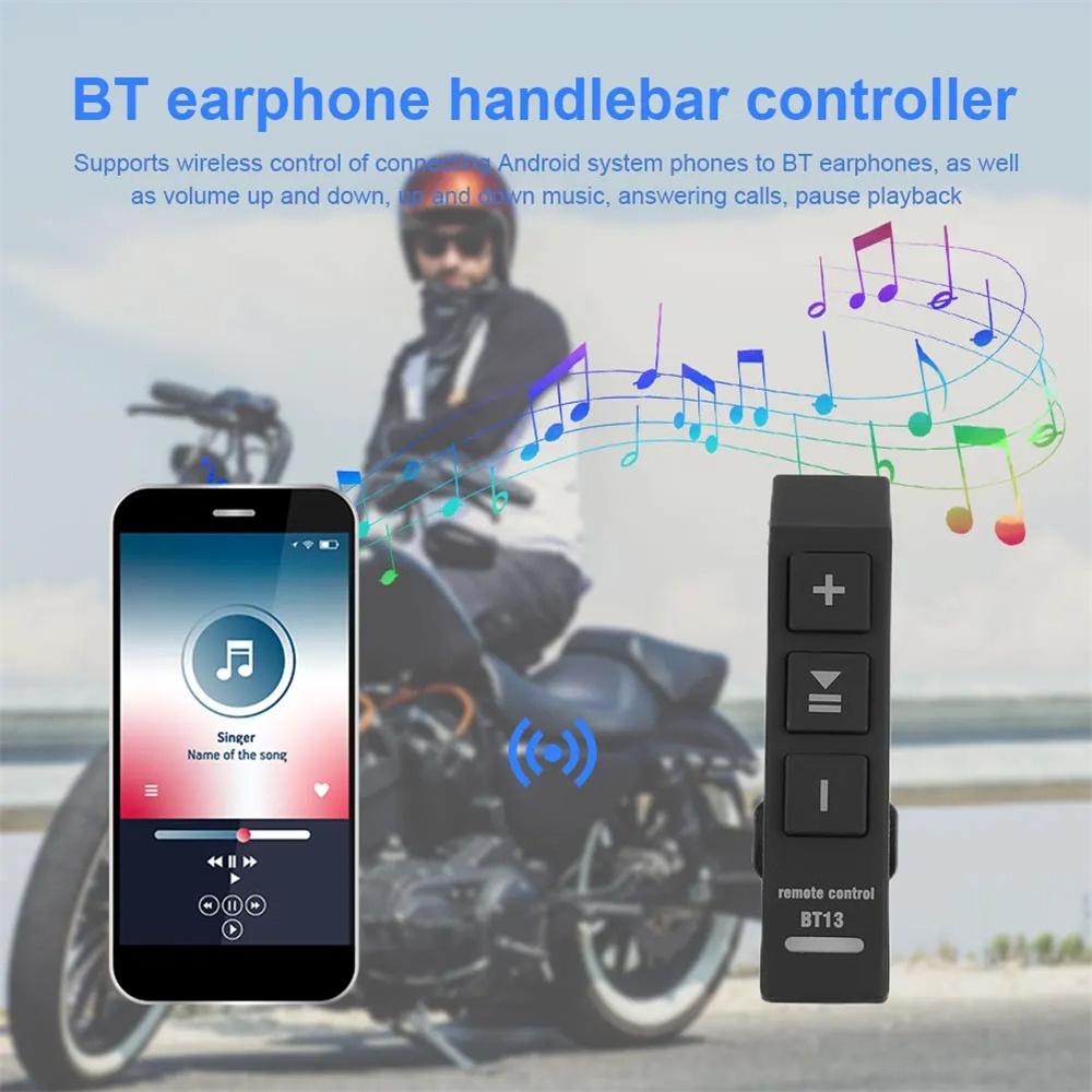 Wireless Bluetooth Motorcycle Steering Wheel Media Remote Controller Waterproof