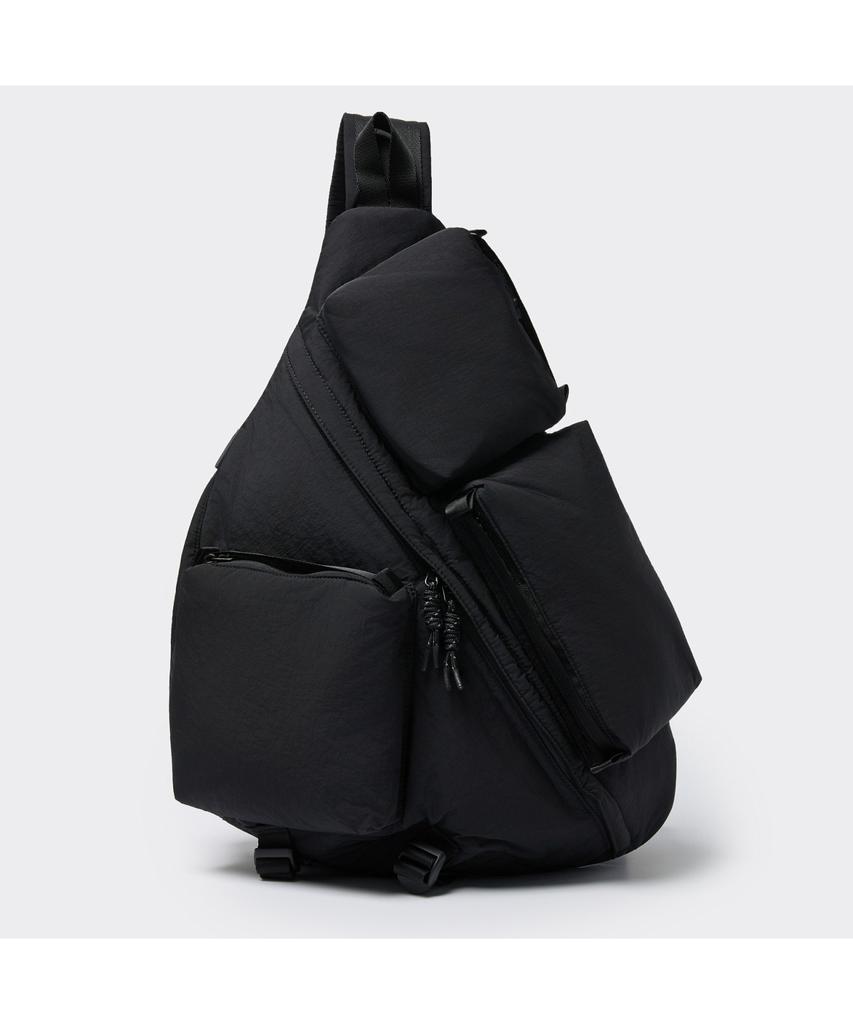 Customellow Black Nylon Sling Bag Cabax26514Bkx
