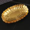 Metal Oval Egg Lace Fruit Plate Hotel Buffet Plate Food Display Plate Cold Meal Pastry Plate
