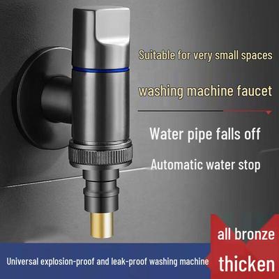 Robinet pour machine à laver tout en cuivre avec arrêt automatique