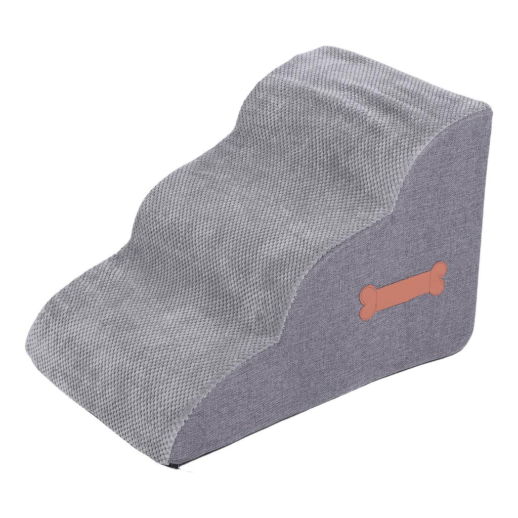 Dog Stairs Non Slip Pet Ramp Stairs Dog Ramp for Bed Pet Dog Steps 3 Tiers Training Stairs Removable and Washable