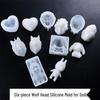 High Gloss Silicone Molds: Wolf, Lion, Gorilla, Heart, Sleeping Baby, Rabbit