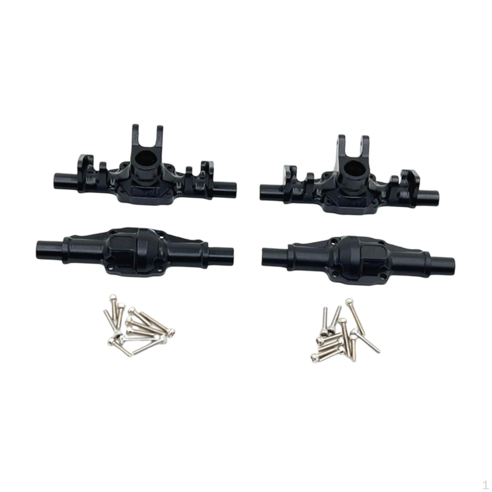 

DIY Front And Rear Axle Housing Kit with Screw, Aluminum Modification, Easy Installation for SCX24 black