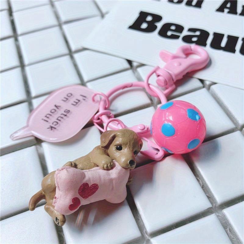 Štěně Řetízek Klíčenka na auto Dámský Pryskyřice Párový Kroužek na klíče Přívěsky na školní tašku Doplňky k peněžence Popruh na kabelku