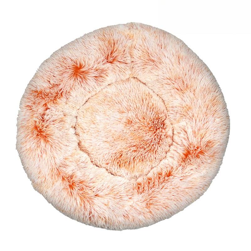 40-100cm Rundes Haustierbett für Großes Hundebett Superweiches Katzenbett Langplüsch-Hundehaus für Mittleres Hundehaus Winter Warm Schlafen