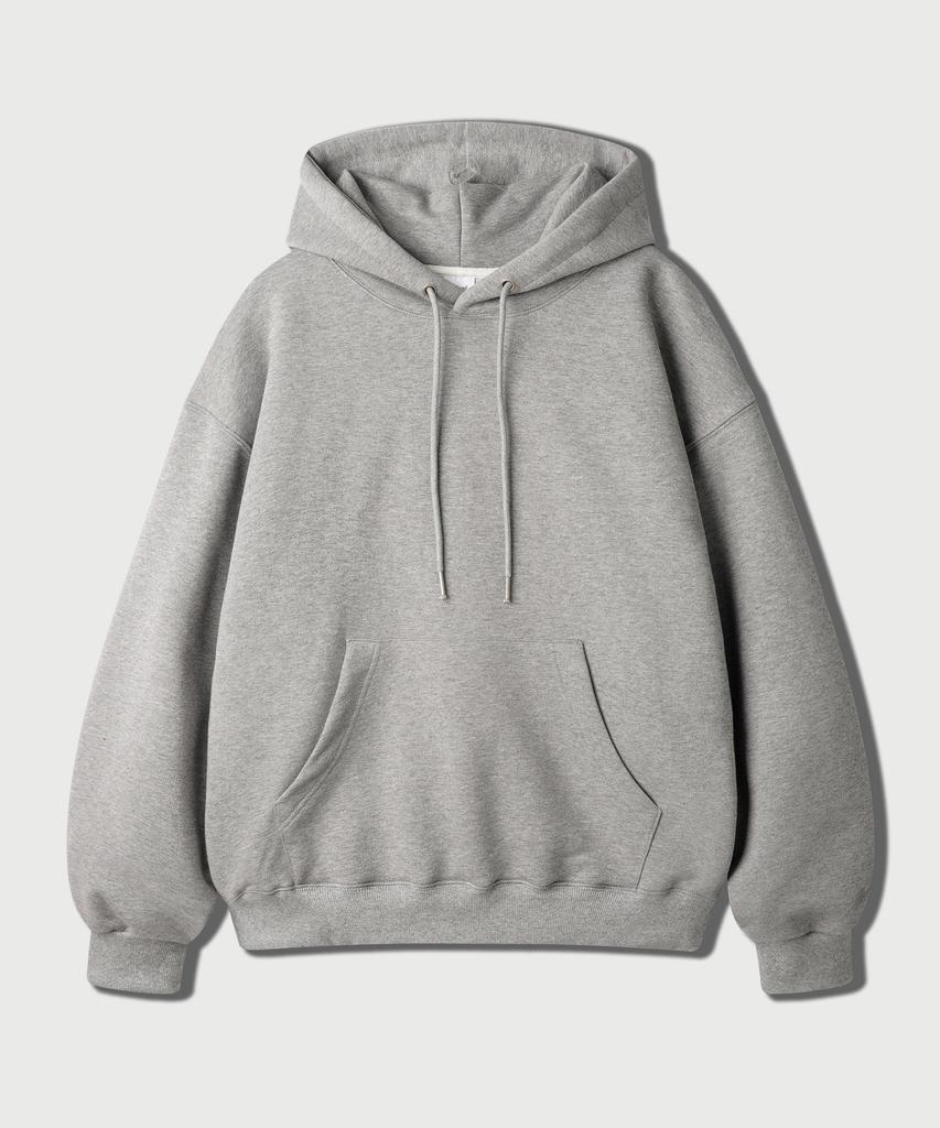 Plain Essential Hood Grey Kjhd2674