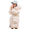 Children's Down Jacket Mid-length Girls New Winter Thickened Large Fur Collar Medium and Large Children's Cotton Jacket