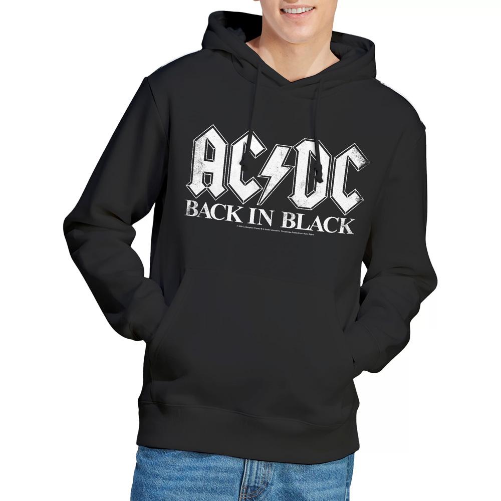 AC/DC Mens Back In Black Hoodie