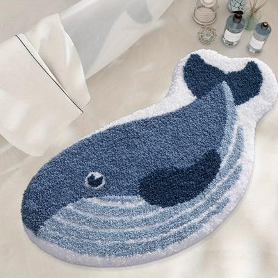 Cute Whale Carpet Creative Floor Mat Doormat Welcome Mat Bathroom Mat Rug For Bedroom Carpet For Live Room Home Dec