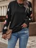 2026 New Fashion Womens Feather Print Sweatshirt Crew Neck Long Sleeve Casual Loose Pullover Autumn Winter Warm Top Woman Hoodie