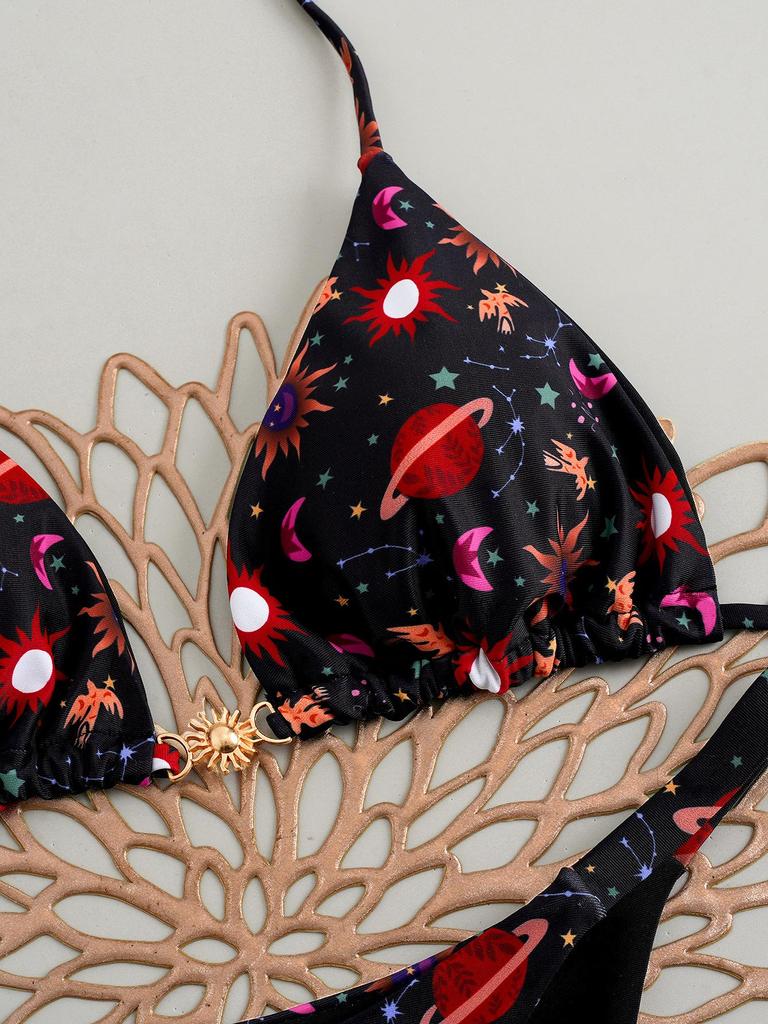 2025 Europejski i Amerykański Styl Seksowny Brazylijski Zestaw Bikini - Dwuczęściowy Kostium Kąpielowy Plażowy