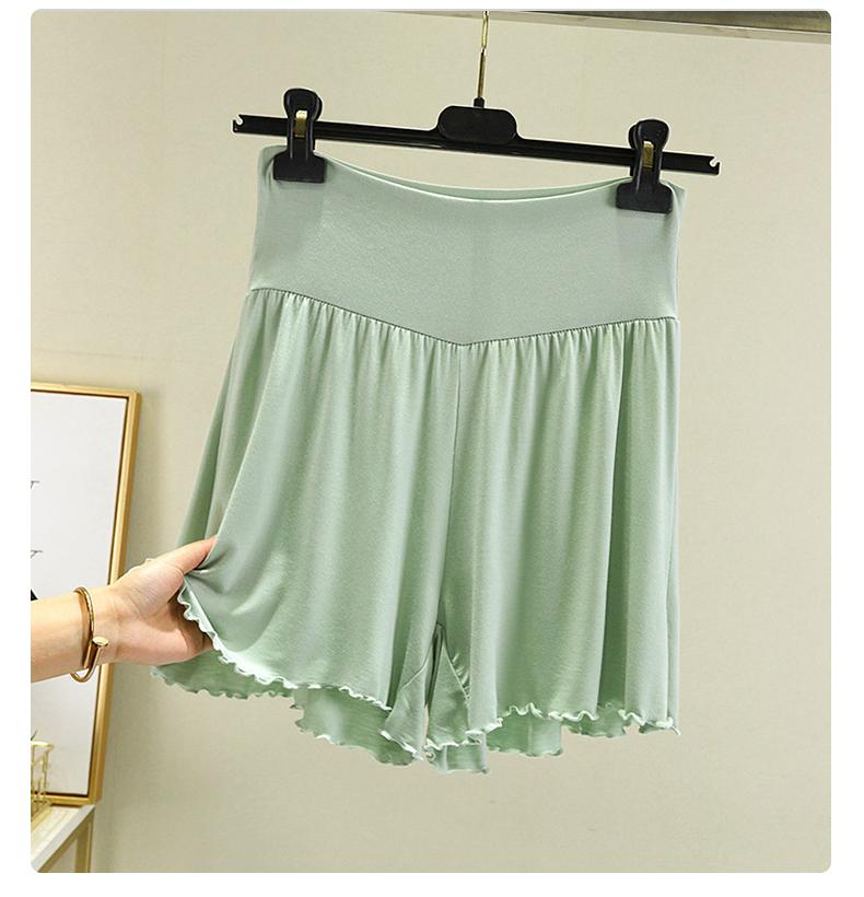 Fanan Summer Modal Summer Shorts Sleep Bottoms Women Pure Color Casual Sleepwear Pants 2026 Loose Short Home Wide Leg Pants