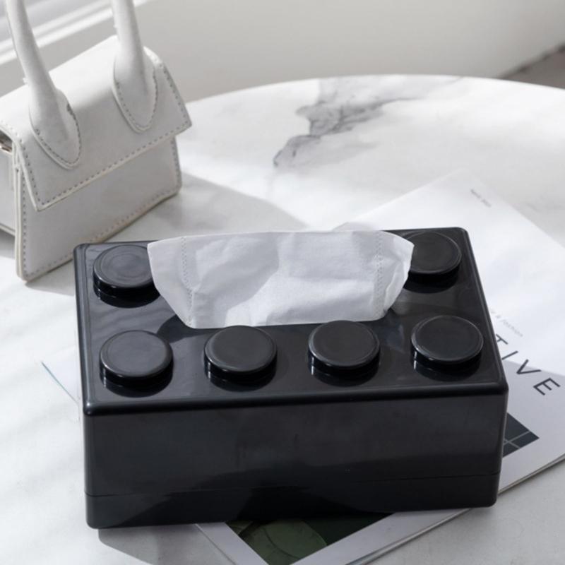 Innovative Brick Design Tissue Holder Multipurpose Desktop Paper Towel Organizer Napkin Dispenser Kitchen Decoration