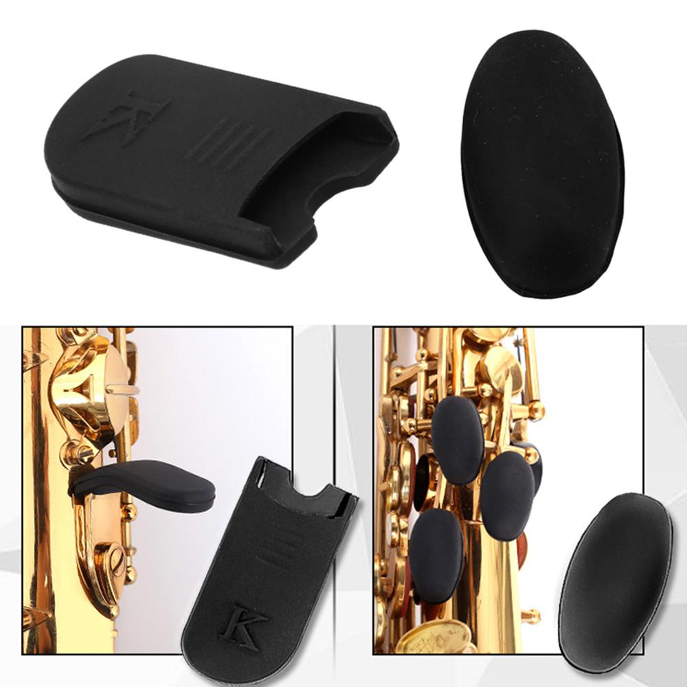 Cheap Saxophone Thumb Rest Cushion Palm Key Risers Pads Set Silicone