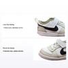 Court Borough Comfortable Sports Durable Breathable Low-Top Sneakers Baby Sneakers Gray White DZ2788-101