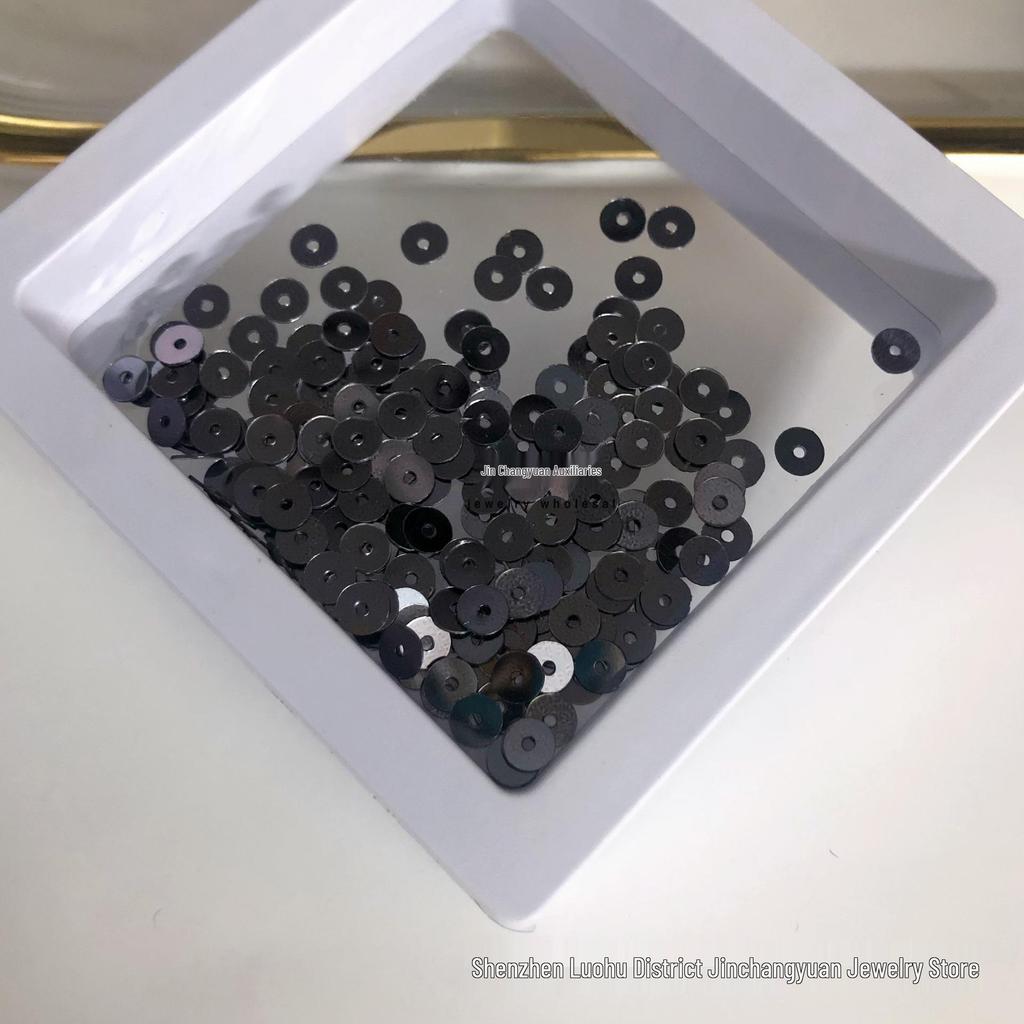 4mm mittelloch bunte Pailletten für DIY-Bastelarbeiten und Bekleidungszubehör