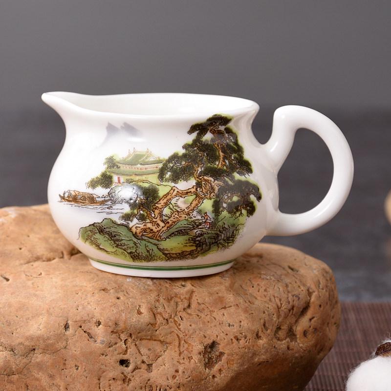 Blue & White Porcelain Tea Pitcher Gong Dao Bei 170ml for Kung Fu Tea Sets