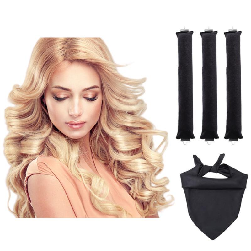 Heat-Free Curling Iron: Effortless Big Wave Curler for European & American Styles