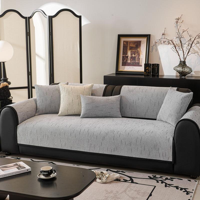 Chenille Sofa Cushion Four Seasons Universal Non-Slip Cushion Light Luxury High-Grade Leather Sofa Cover Cloth Cover Cover