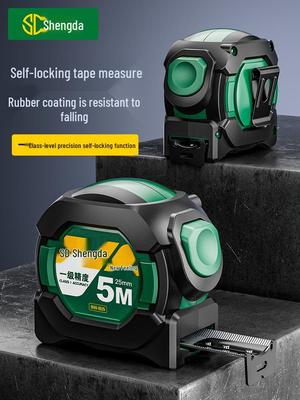 High-Precision Self-Locking Tape Measure: 3m/5m/10m, Hardened Steel, Household Use