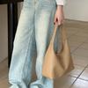 Shoulder Bag for Women Retro Pu Leather Clutch Purses Simple Hoboes Handbag with Zipper Closure Evening Underarm Purse