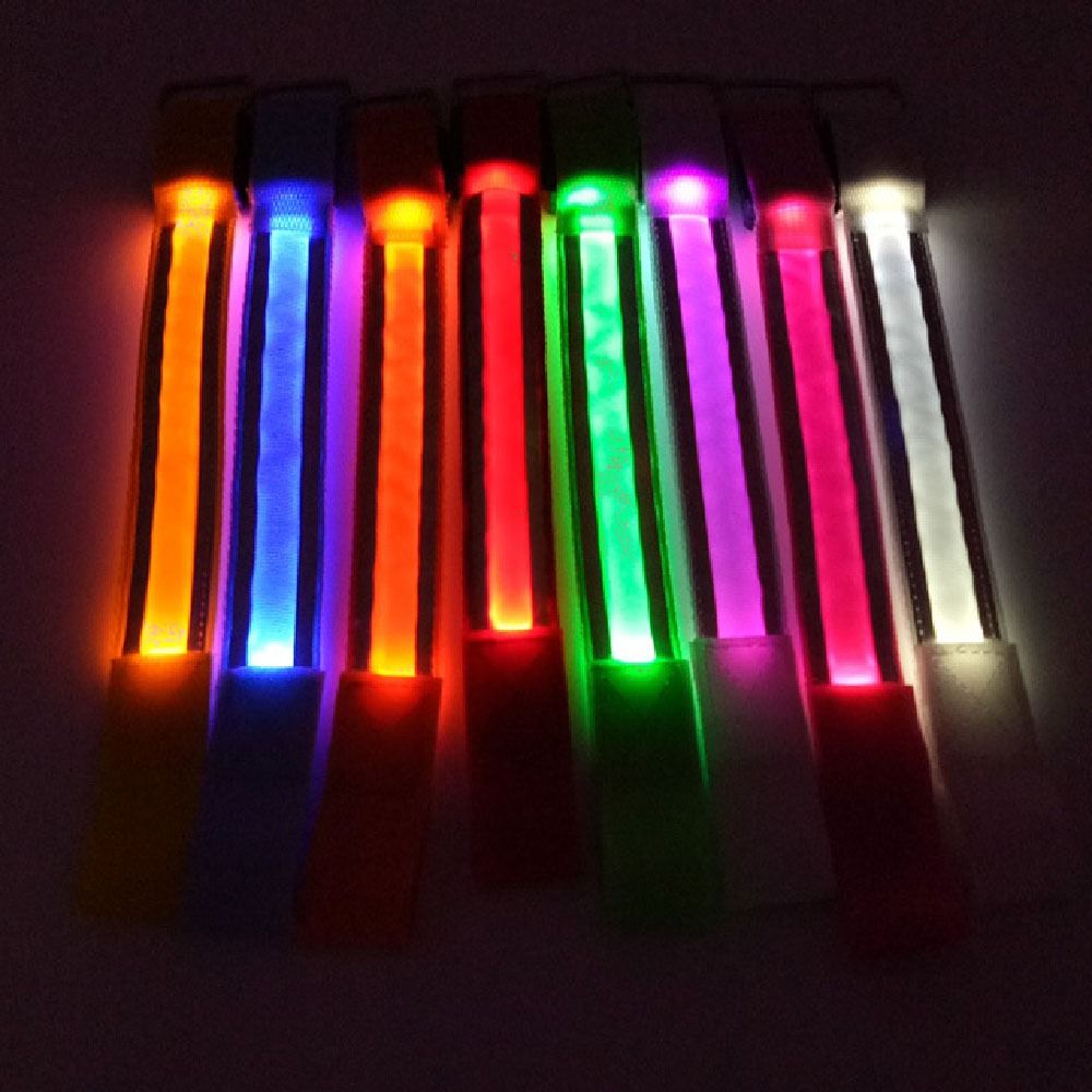 Waterproof LED Light Armband Safety Night Reflective Armband Luminous Arm Band Night Running