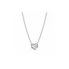 Shining Eternal Love Heart Pendant Necklace With Hollow Design Women Necklace Silver Cubic-Zirconia 392666C01