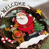 Christmas Painted Flower Garlands Vine Rings Door Walls Glass Display Window Ornaments Festive Atmosphere Scene Decoration