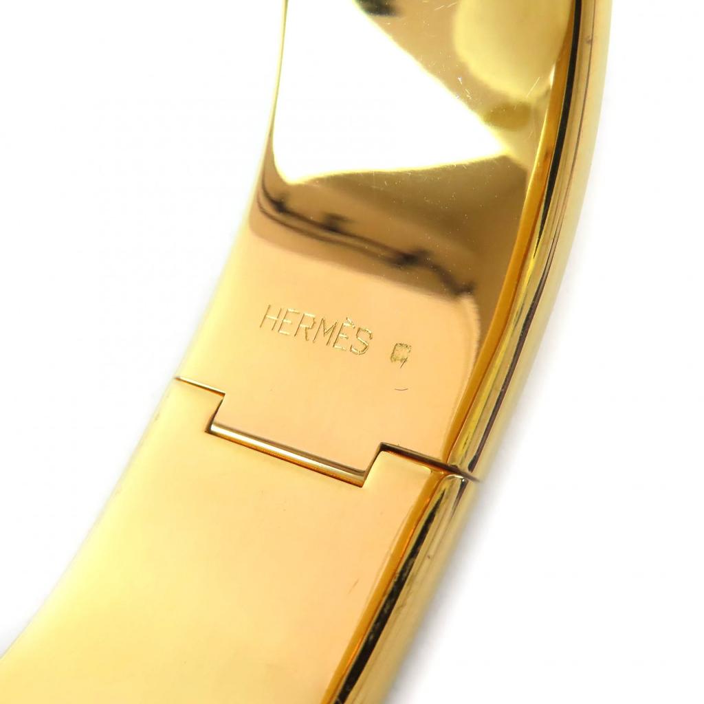 Great HERMES bracelet Location Enamel GM Fan pattern cloisonne bangle Women Used