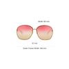 Gucci Lightweight Metallic Inspired Round Sunglasses Women Sunglasses GG0228-005