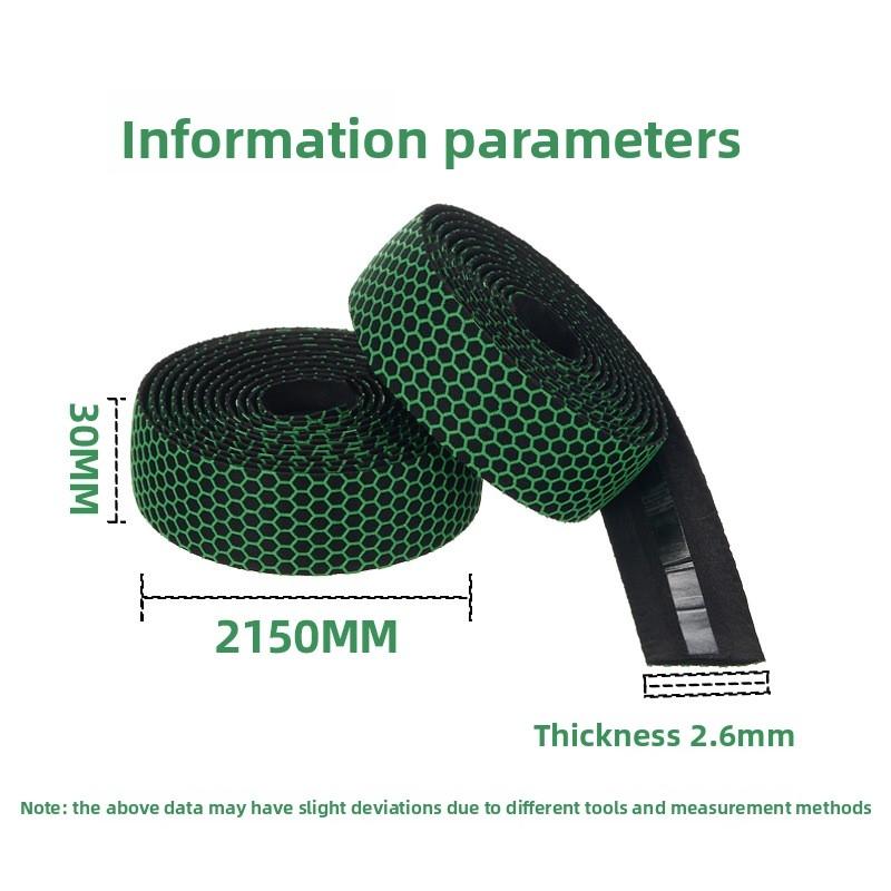 Road Bike Handlebar Tape, Silicone Honeycomb Non-Slip Sweat-Absorbent Bar Wrap, Shockproof Drop Bar Grip Tape for Road Cycling