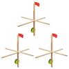 Ice Fishing Tip Up Flag High Visibility Flag Ice Fishing Equipment Gear with Fishing Net and 50M Nylon String